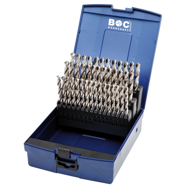 Wiertła do metalu HSS-G, 41-szt. 6,0 -10,0 x 0,1 mm KG601, DIN 338, kąt 118°, 5xD, typ N, Split Point Bohrcraft (11201330041) Wiertła do metalu HSS-G, 41-szt. 6,0 -10,0 x 0,1 mm KG601, DIN 338, kąt 118°, 5xD, typ N, Split Point Bohrcraft (11201330041)