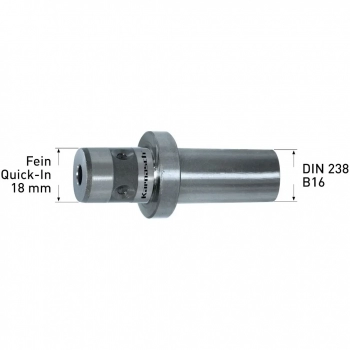Adapter Fein Quick-In 18mm z trzpieniem DIN 238 B16