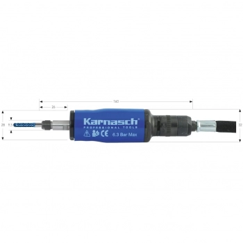 Pneumatyczna szlifierka prosta KA1000 z uchwytem 3,0mm